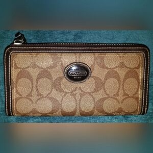 Coach Brown Signature Wallet